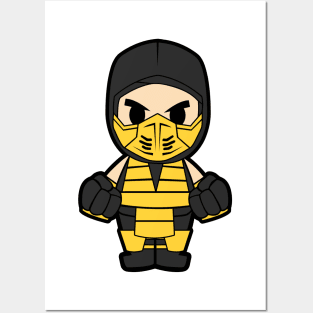 Scorpion Mortal Kombat Chibi Posters and Art